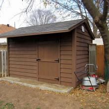 8 x 12 high classic with a 2 foot side overhang.