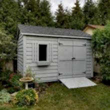 10 x 12 high classic with double doors and ramp.