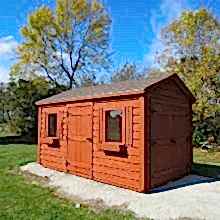8 x 14 high classic with double doors.