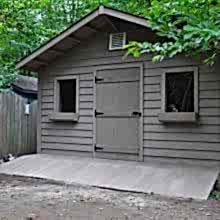 16 x 20 high classic with a 2 foot gable overhang.