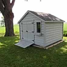 10 x 10 medium classic with double doors and ramp.