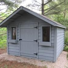 10 x 10 medium classic with a 2 foot gable overhang.