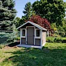 8 x 10 medium classic with a 2 foot overhang..