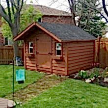 10 x 10 medium classic with a 2 foot gable overhang.