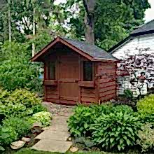 8 x 8 medium classic with a 2 foot gable overhang.