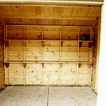 10 x 10 high classic with 2 shelves.