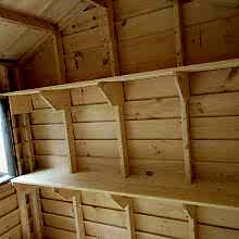 10 x 10 high classic with 2 shelves.